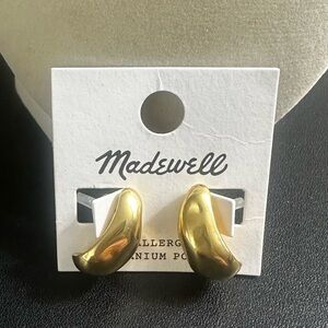 Madewell Droplet Stud Statement Earrings